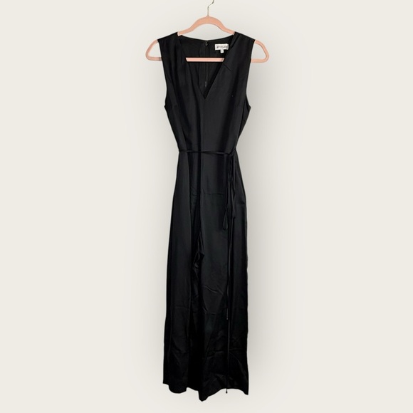NWT | Ettitude | Signature Sateen Sleeveless Jumpsuit | Black | Small - Picture 2 of 11